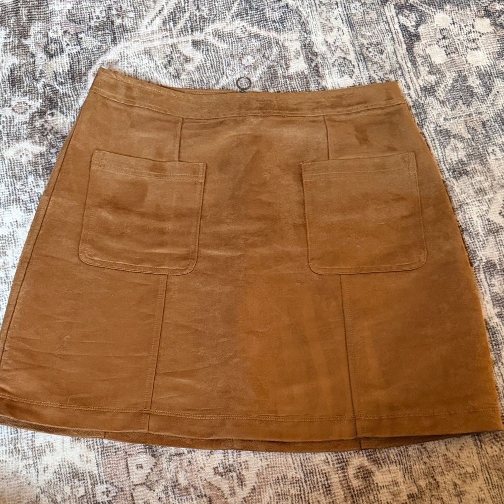 Old Navy Camel Suede Skirt